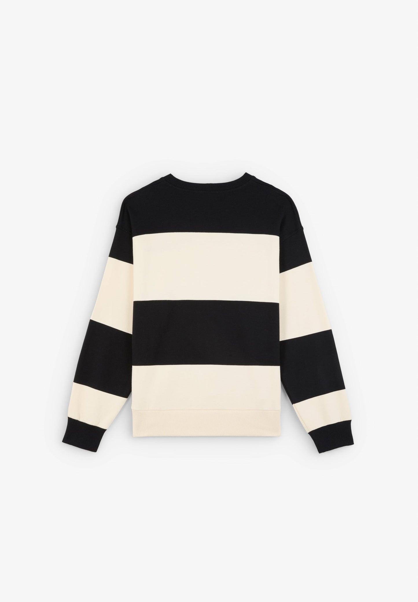 GESTREIFTES SWEATSHIRT MIT LOGO-STICKEREI