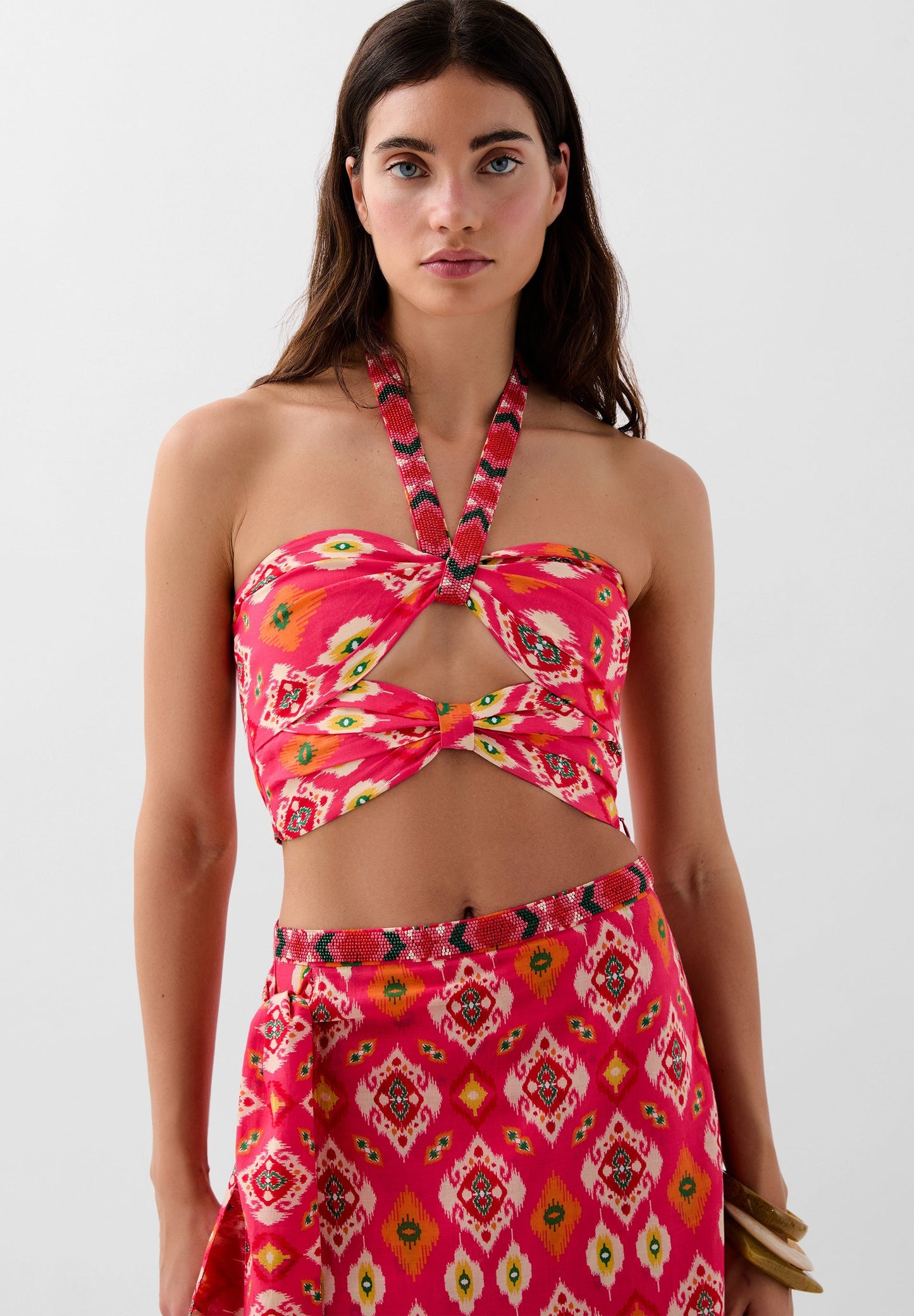TOP ETHNIC-PRINT PERLEN