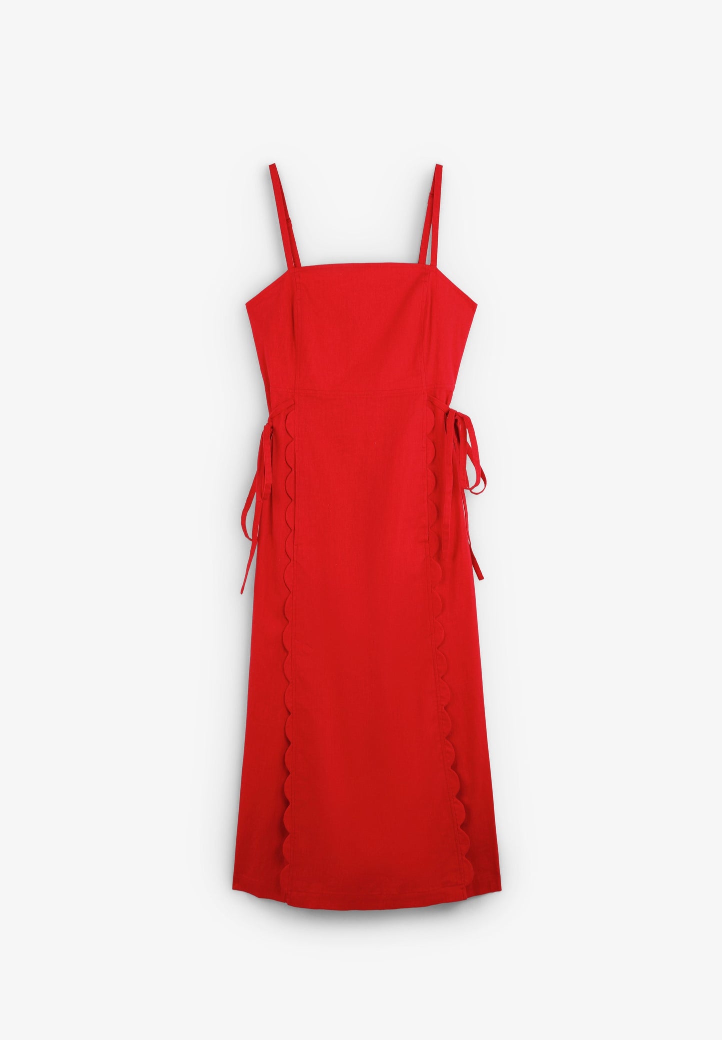 SCLINEN SCALLOP DRESS