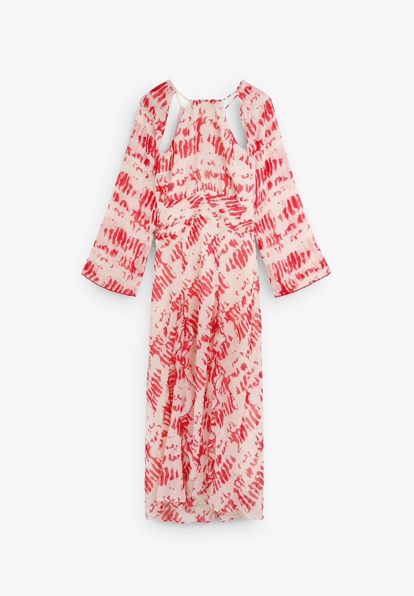 SCRUFFLE SLEEVE DRESS