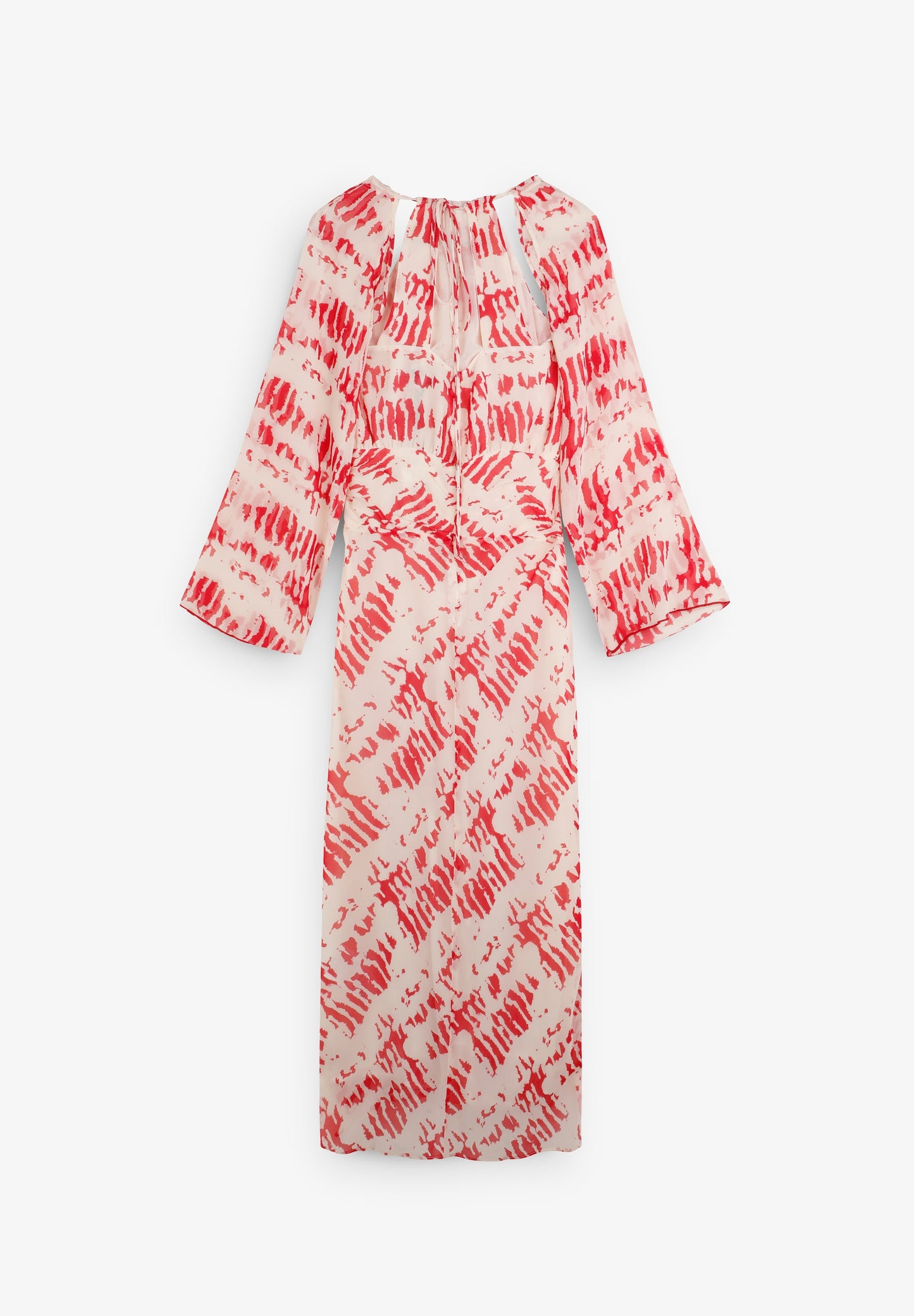 SCRUFFLE SLEEVE DRESS