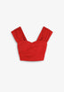 DRAPPED LINEN TOP