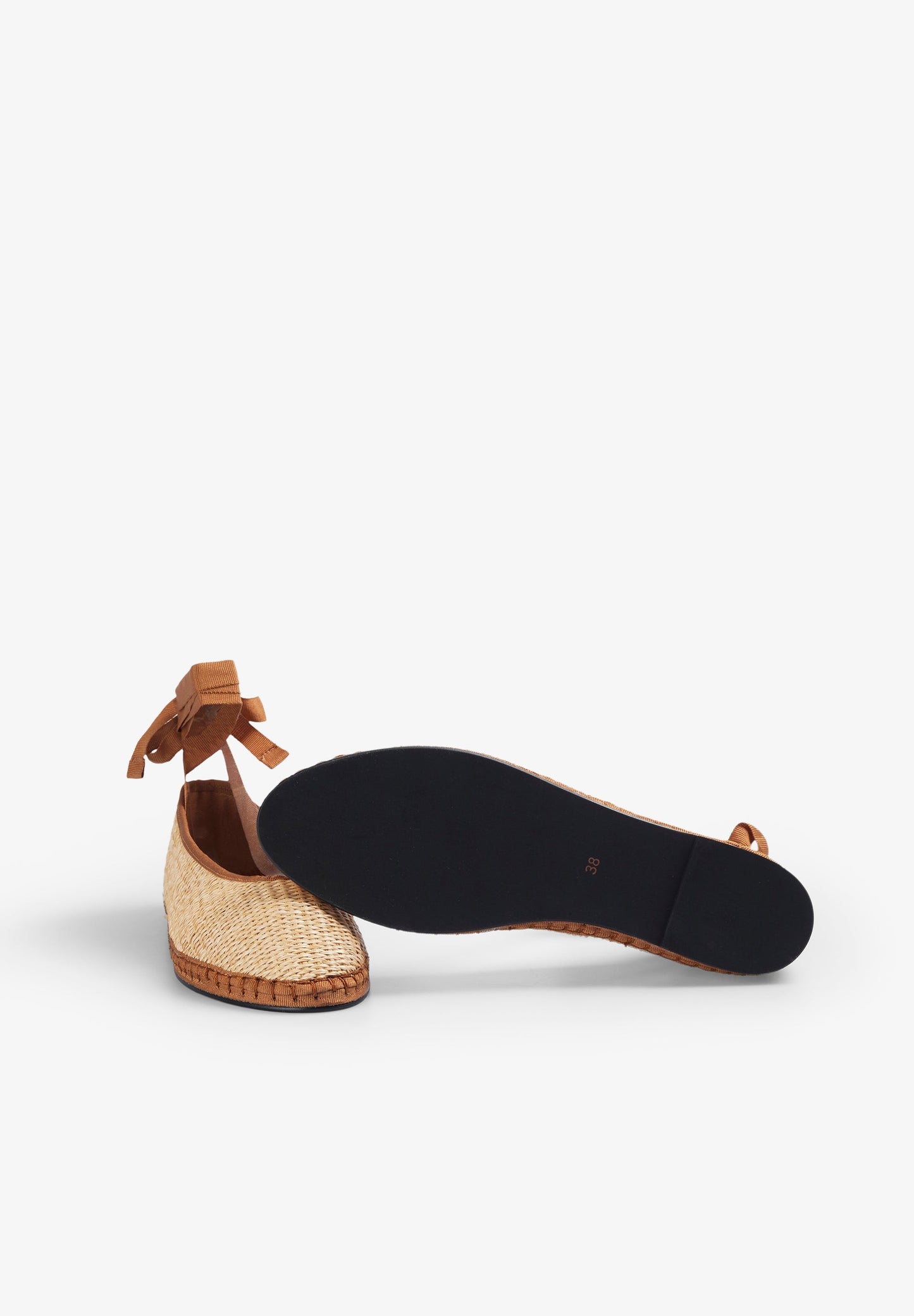 SLIPPER AUS RAPHIA MIT SCHLEIFE