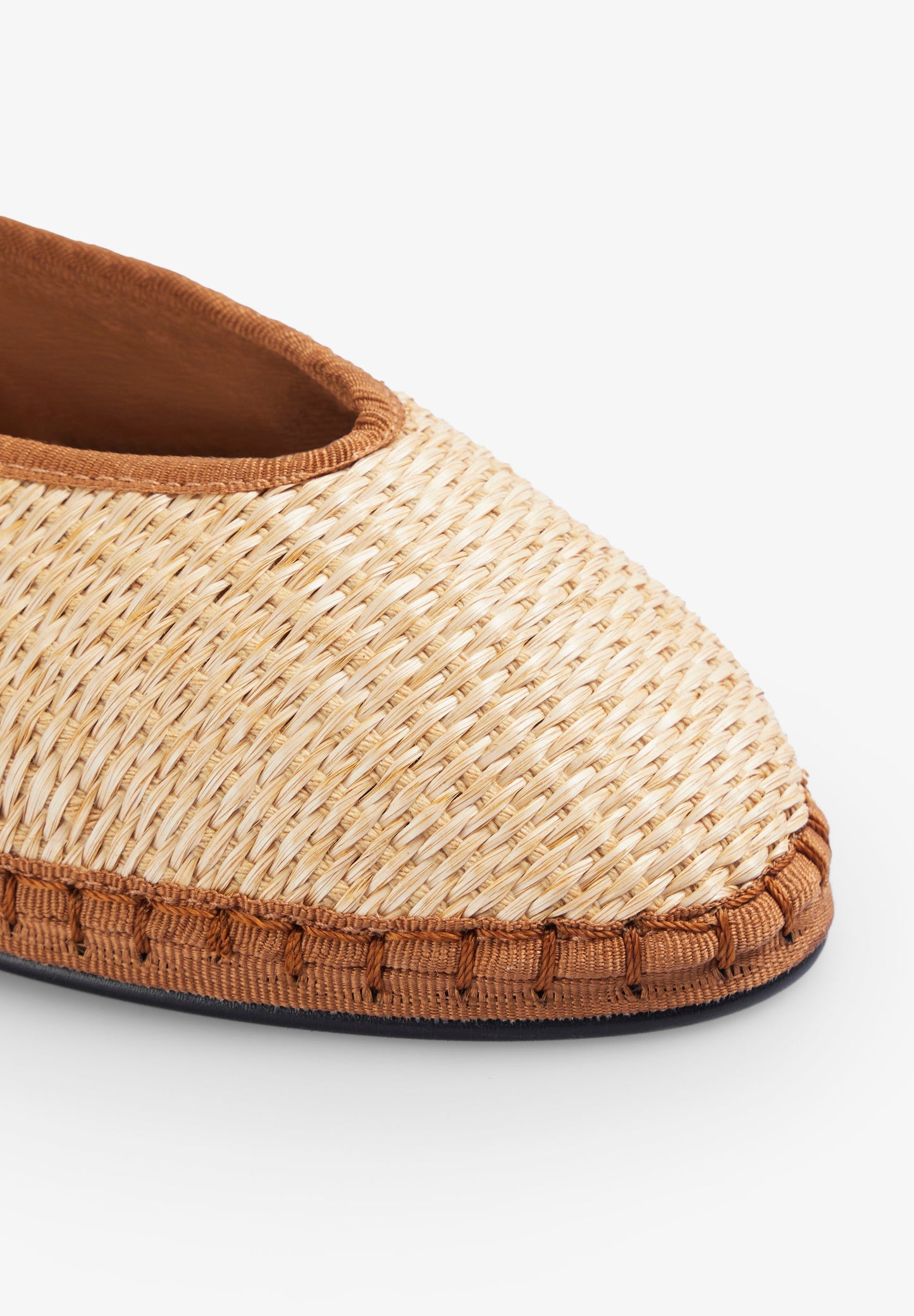 SLIPPER AUS RAPHIA MIT SCHLEIFE
