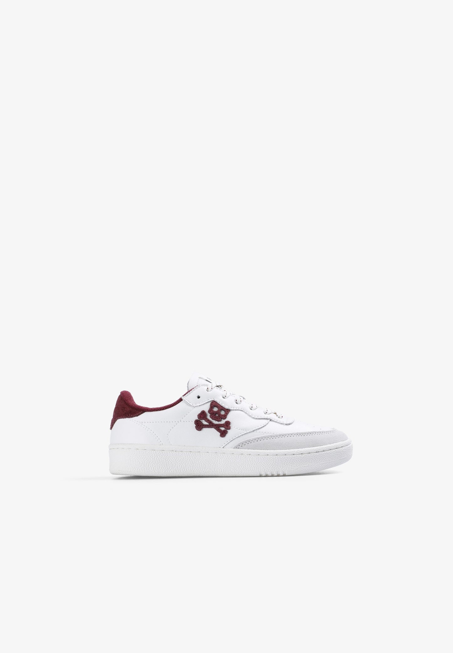 LEDERSNEAKER MIT KONTRASTFARBE