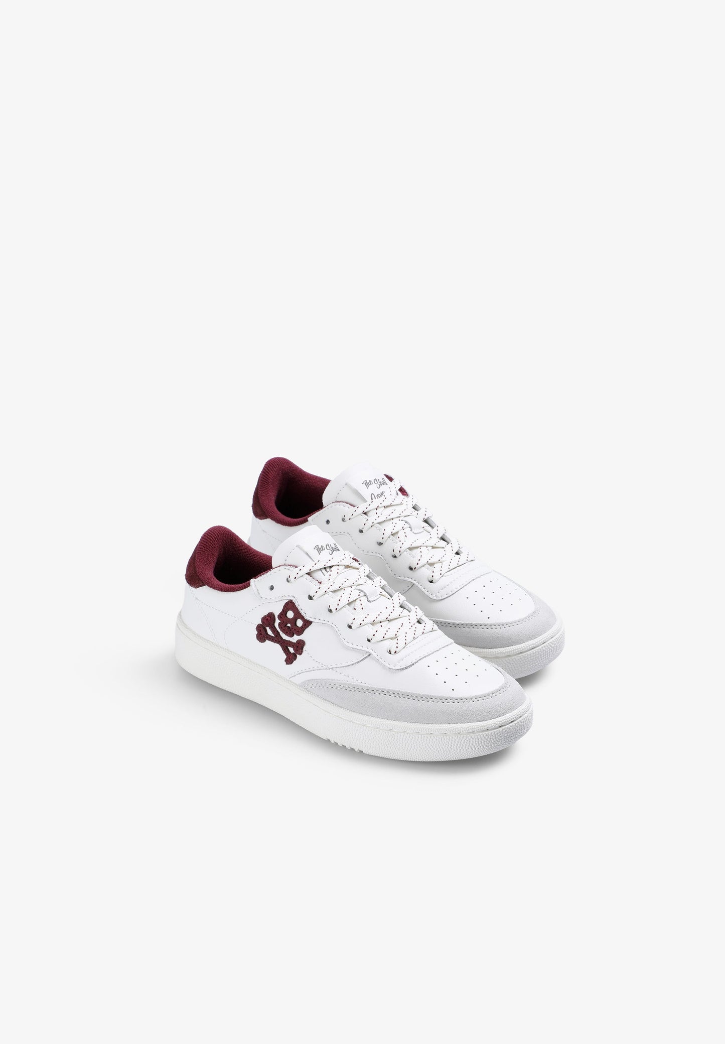 LEDERSNEAKER MIT KONTRASTFARBE