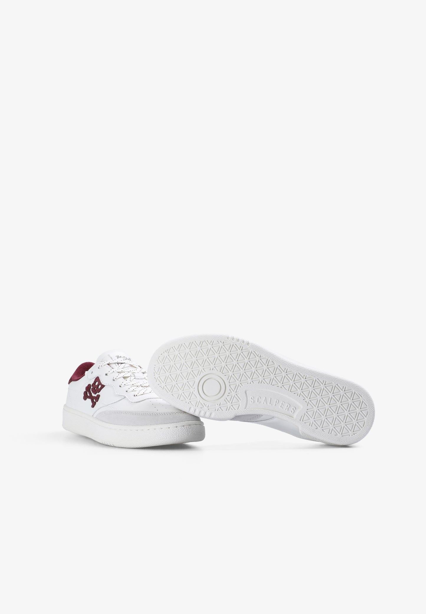 LEDERSNEAKER MIT KONTRASTFARBE