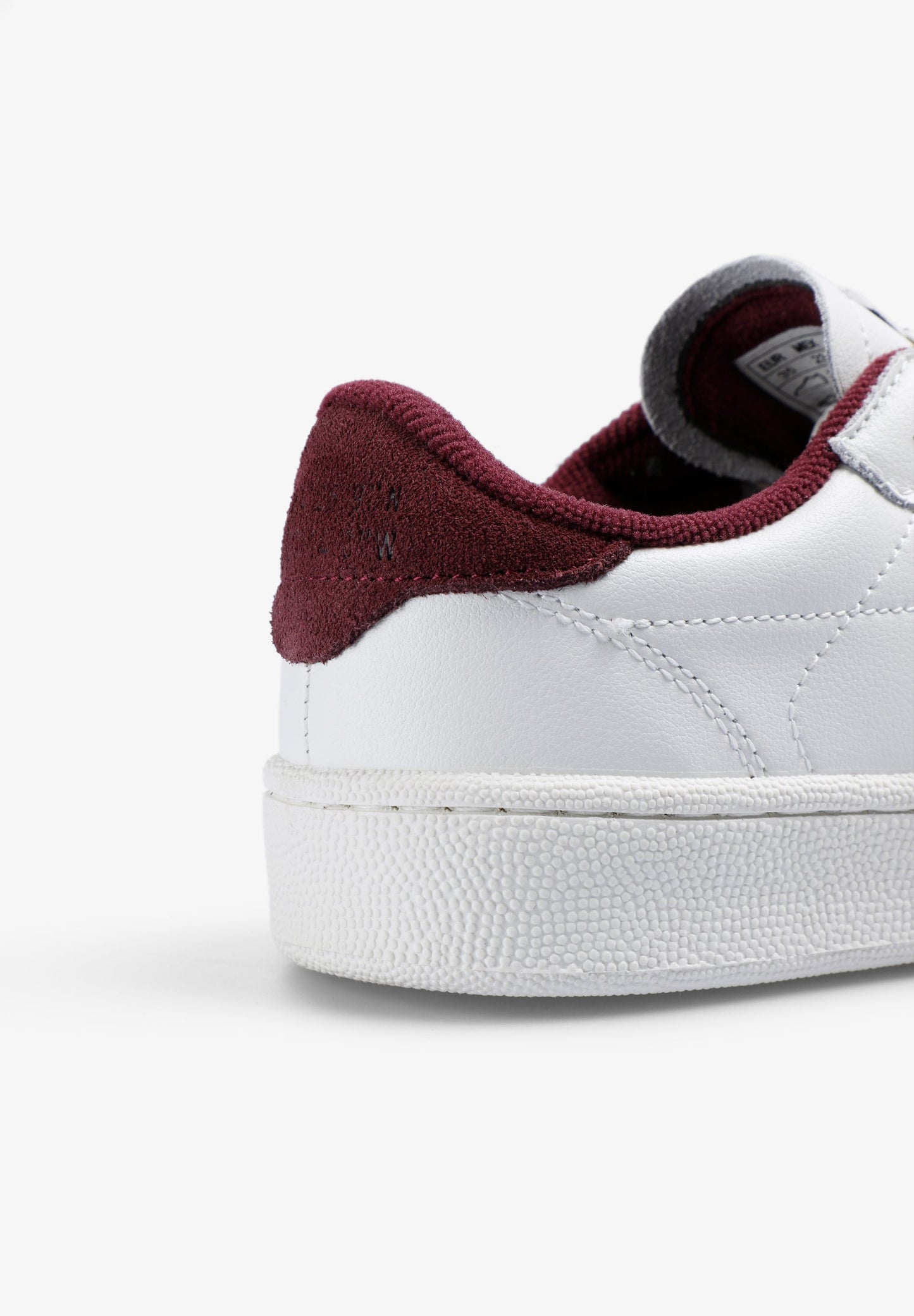 LEDERSNEAKER MIT KONTRASTFARBE