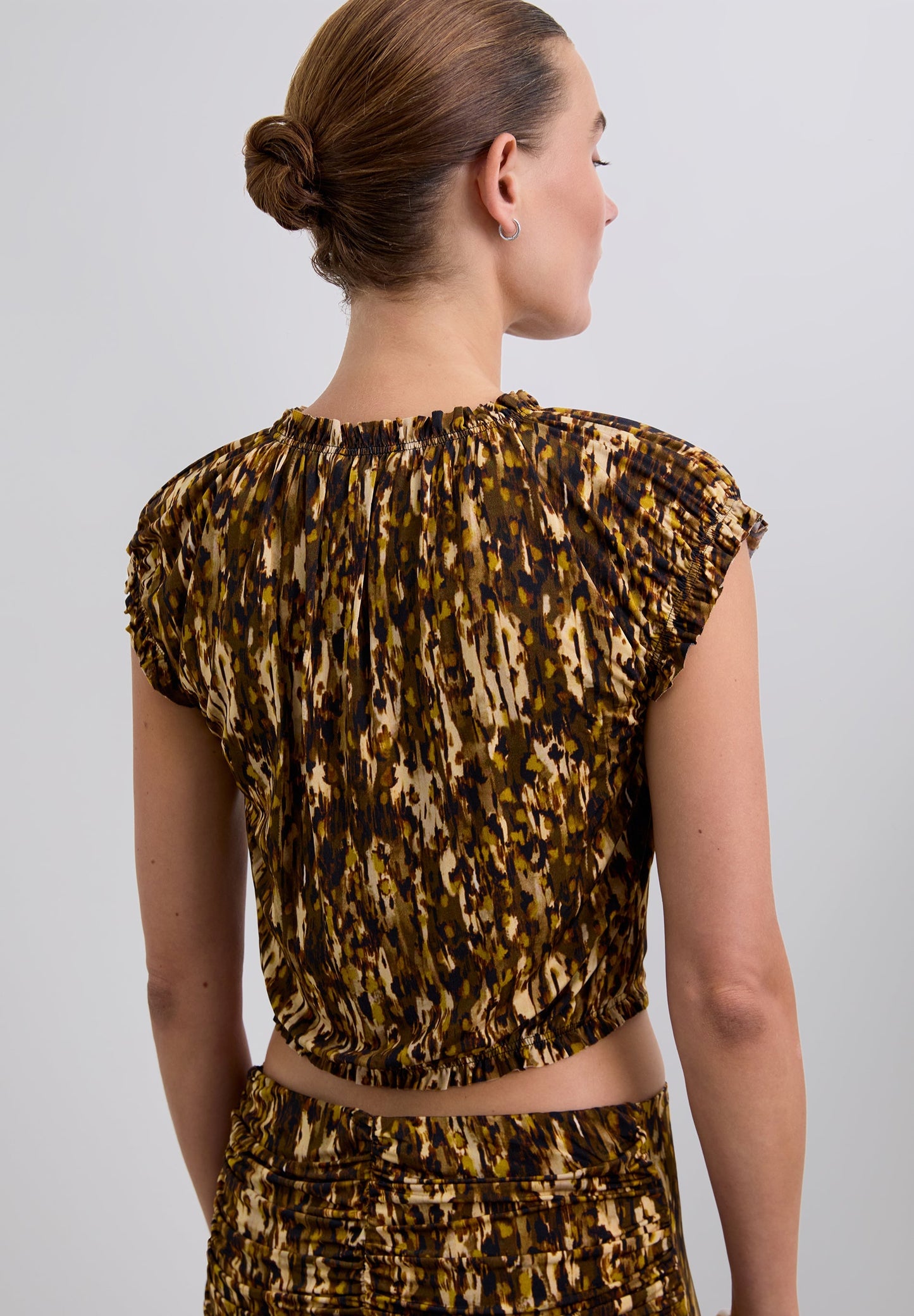 TOP MIT SCHNALLE UND PRINT