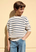 PULLOVER MIT RUNDAUSSCHNITT UND STREIFEN