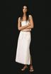 SCLINEN PLAIN MIDI SKIRT