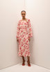 SCRUFFLE SLEEVE DRESS