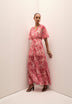 FLIESSENDES KLEID MIT PRINT
