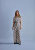 JUMPSUIT MIT PRINT UND VOLANT