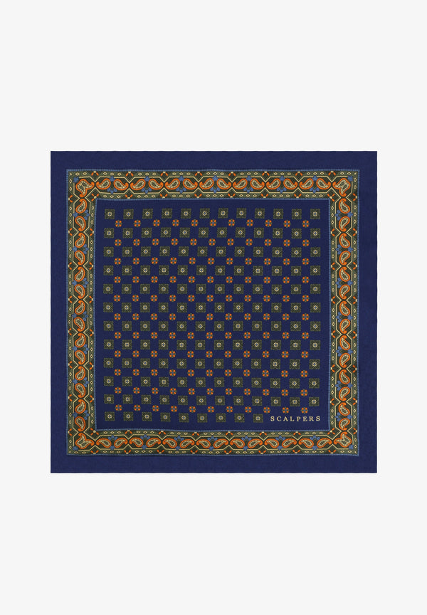 EINSTECKTUCH MIT BLUMENPRINT