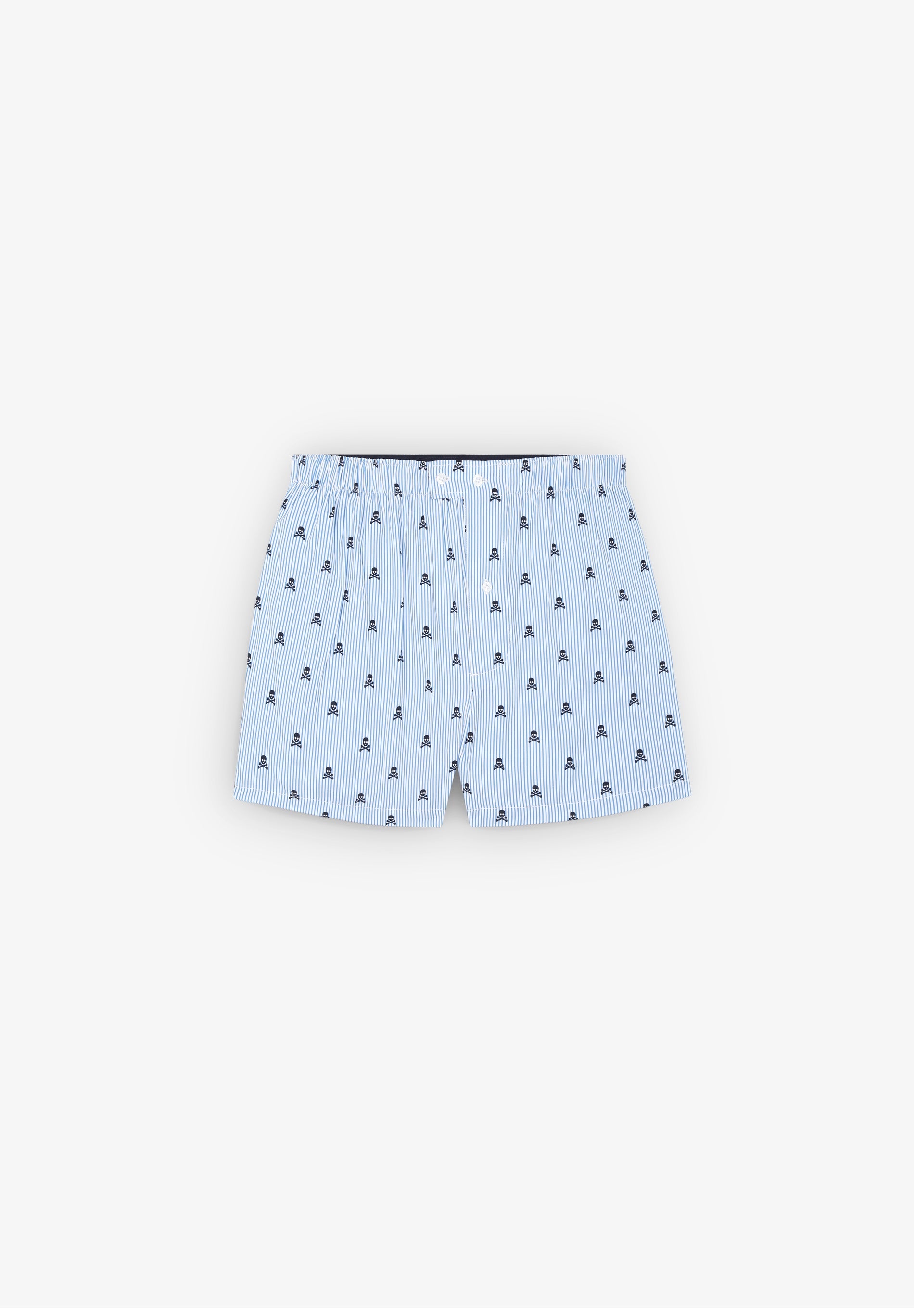 BOXERSHORTS MIT STREIFEN UND TOTENKÖPFEN