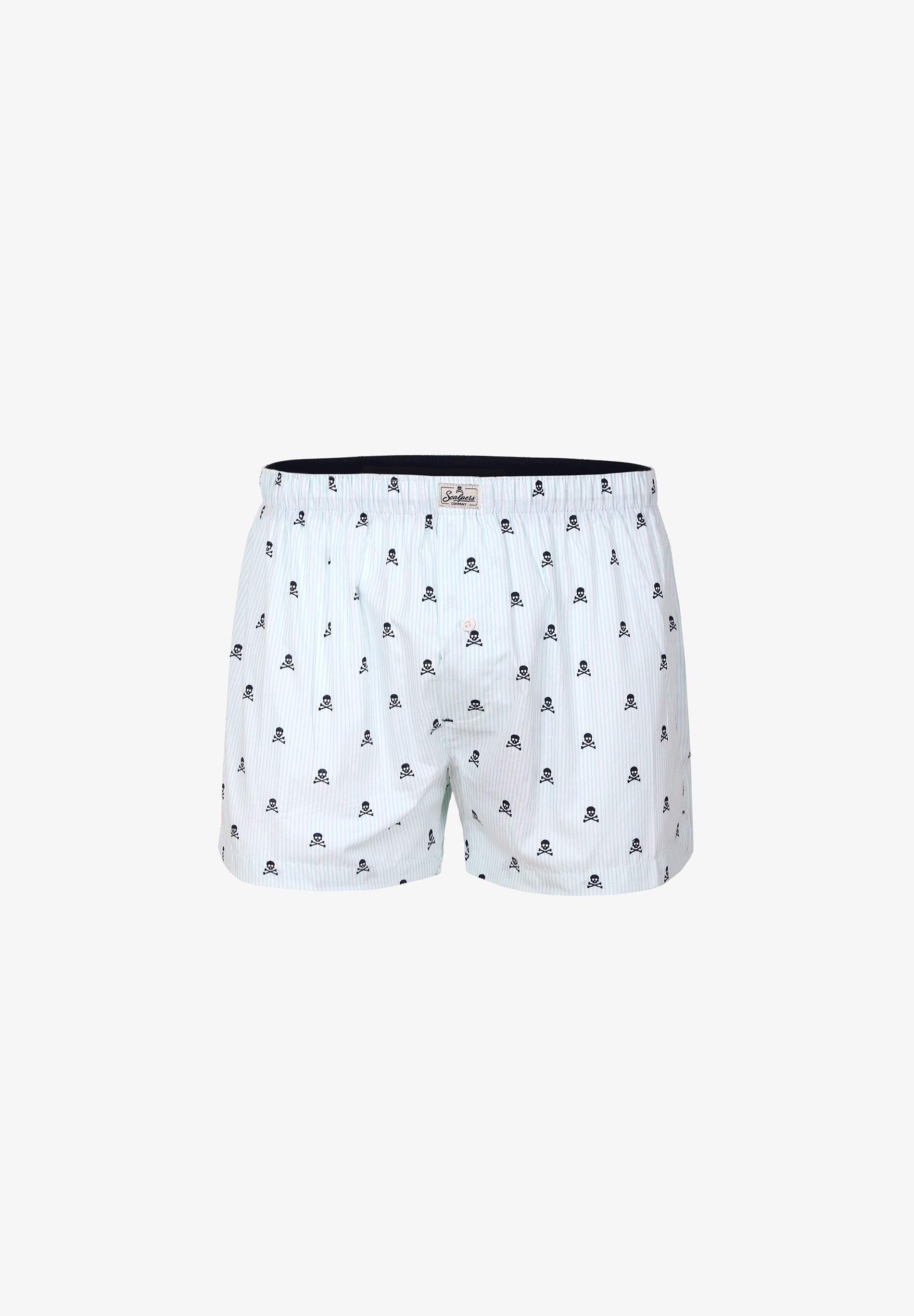BOXERSHORTS MIT STREIFEN UND TOTENKÖPFEN