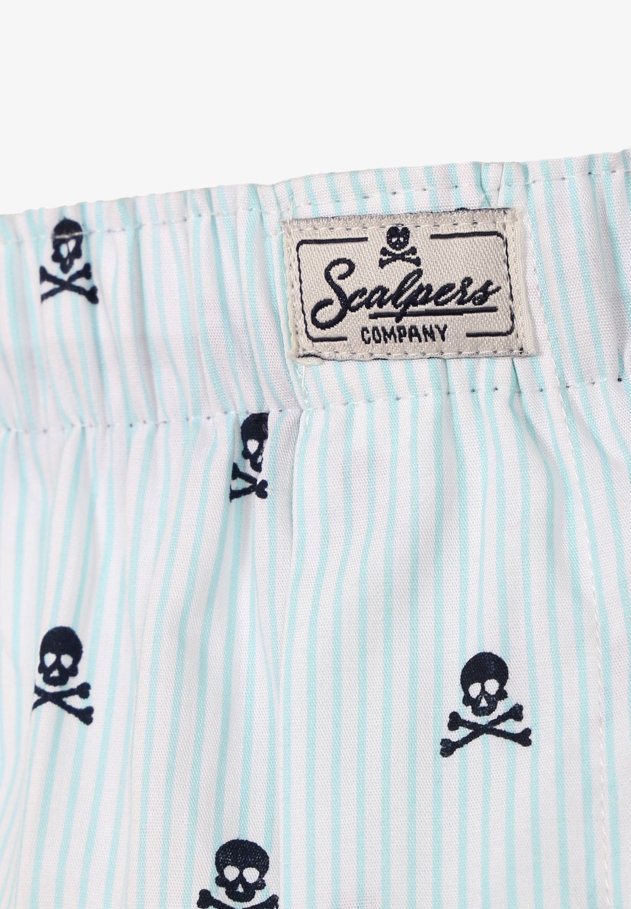 BOXERSHORTS MIT STREIFEN UND TOTENKÖPFEN
