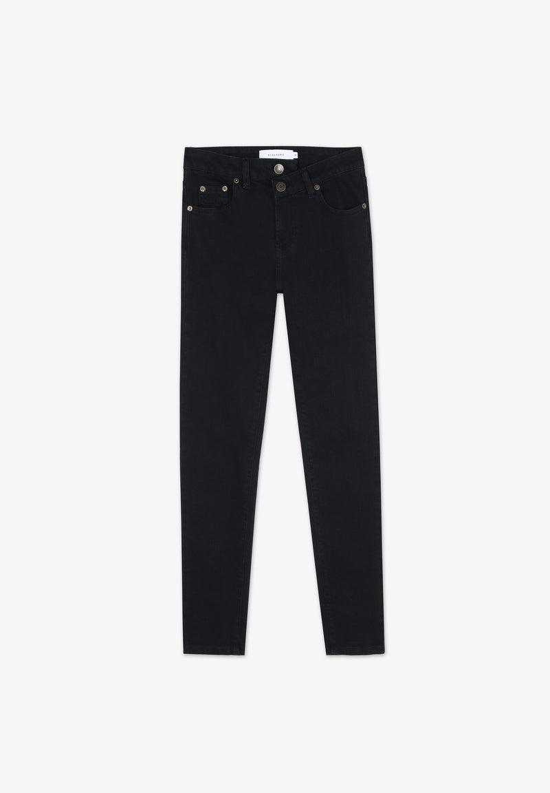 SKINNY-JEANS MIT KNÖPFEN