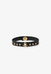 ARMBAND MIT TOTENKOPF UND NIETEN