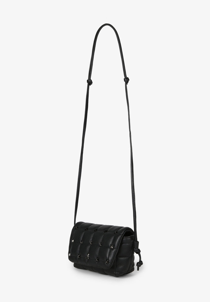 GESTEPPTE MINI-LEDERTASCHE