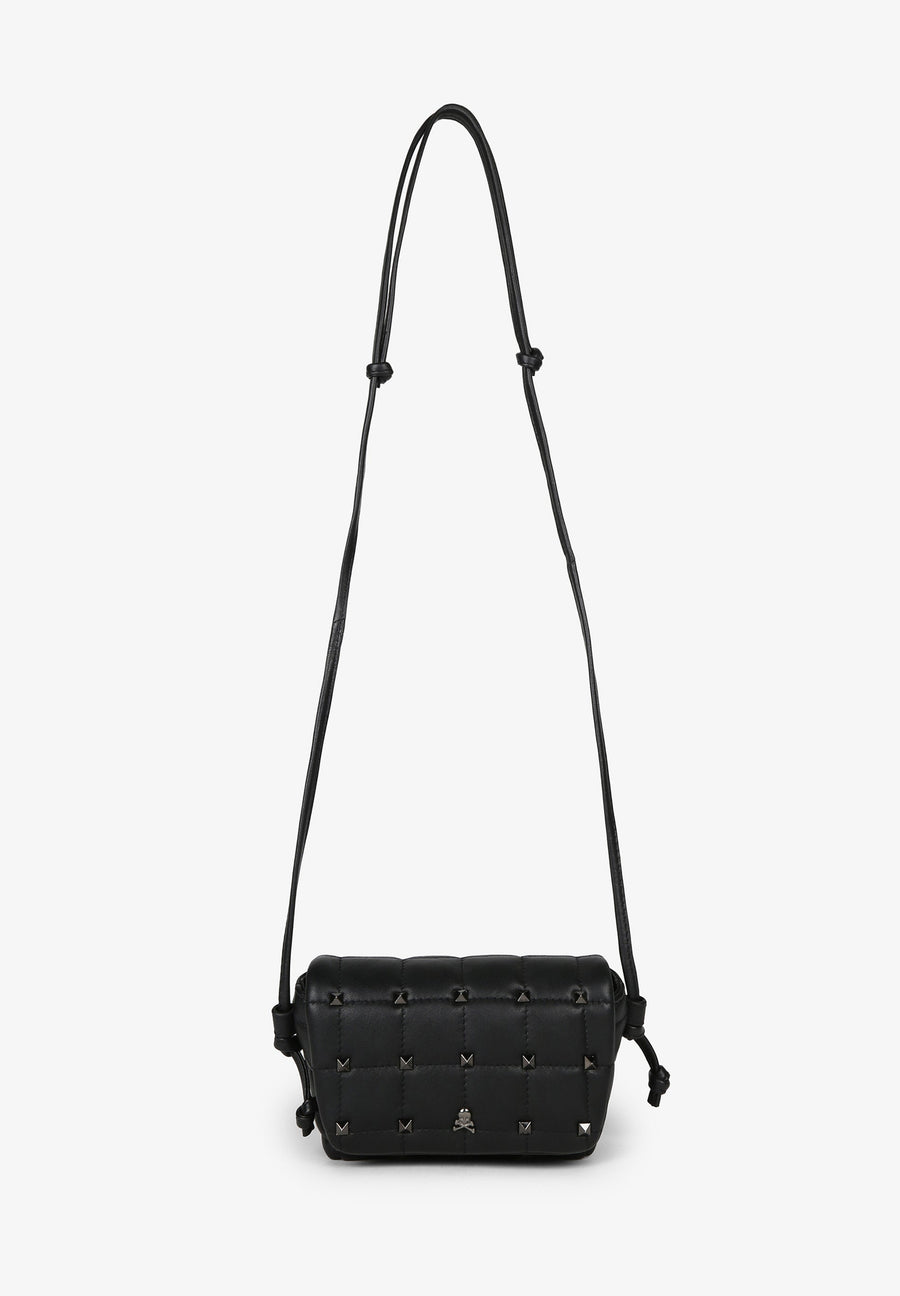 GESTEPPTE MINI-LEDERTASCHE