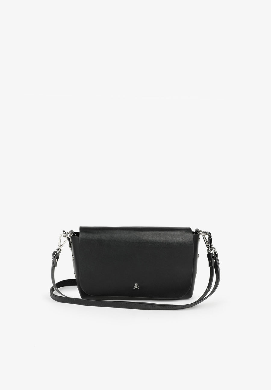 FLACHE MINI-LEDERTASCHE