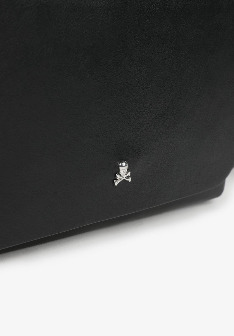 FLACHE MINI-LEDERTASCHE