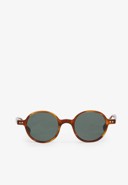 RUNDE SONNENBRILLE IN SCHILDPATTOPTIK