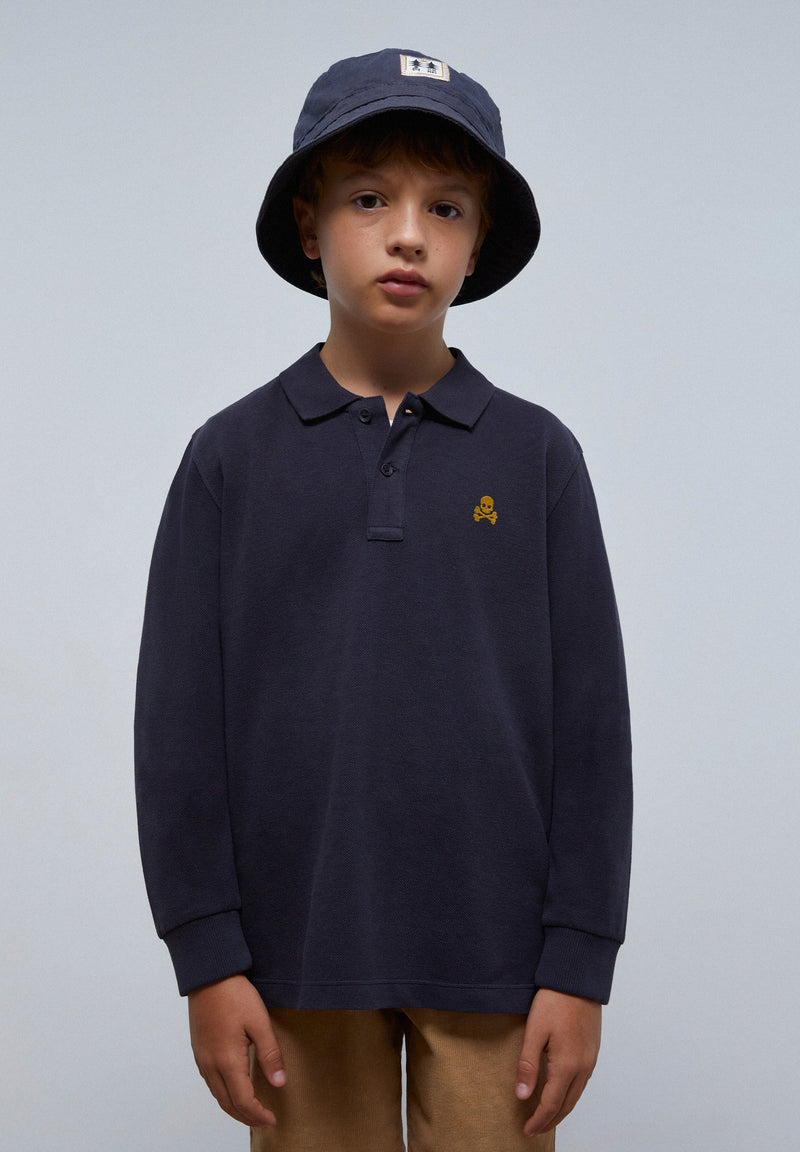 POLOSHIRT MIT LANGEN ÄRMELN