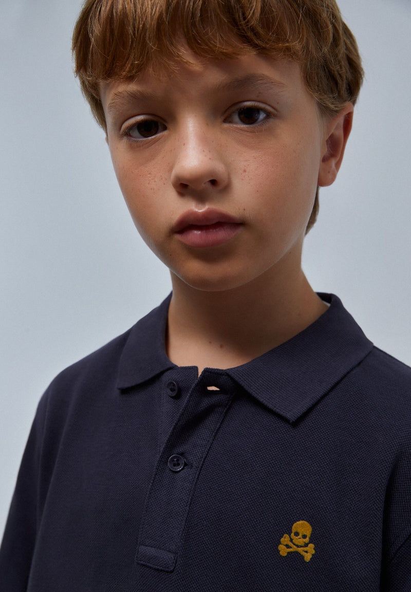 POLOSHIRT MIT LANGEN ÄRMELN