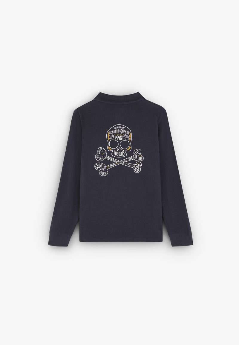 POLOSHIRT MIT LANGEN ÄRMELN
