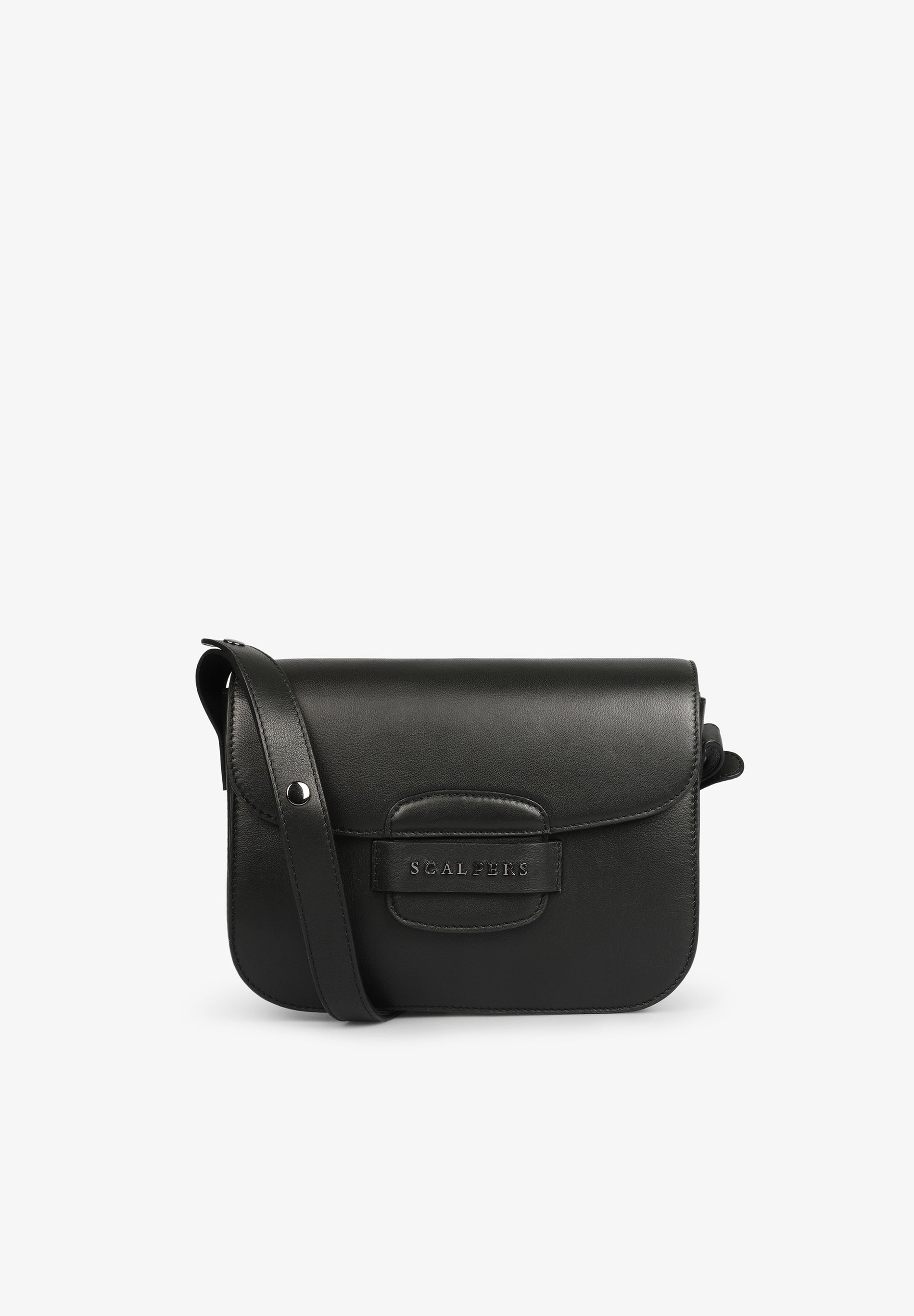 LEDERTASCHE MIT MODISCHEM VERSCHLUSS