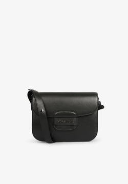 LEDERTASCHE MIT MODISCHEM VERSCHLUSS