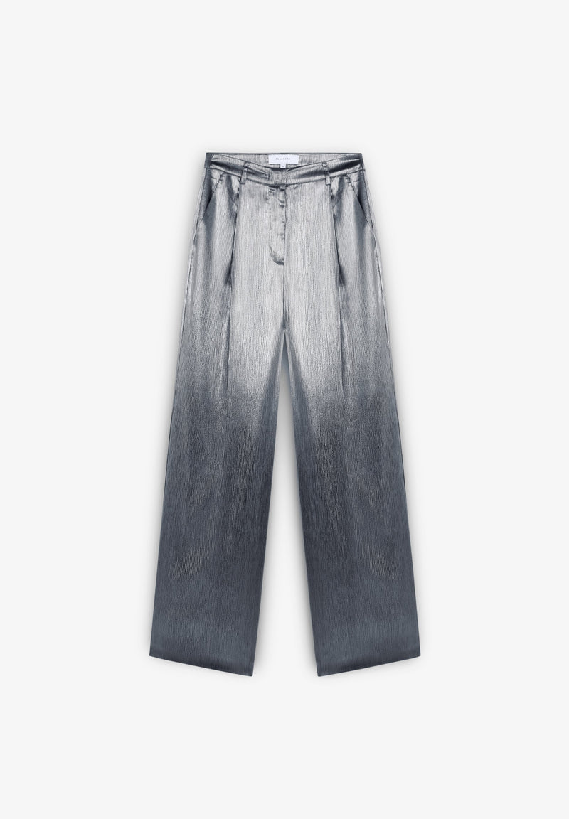 SATINIERTE PALAZZO-HOSE