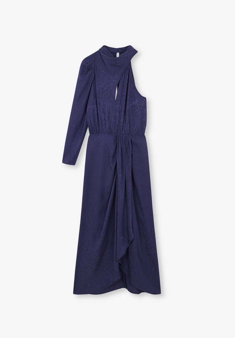 ASYMMETRISCHES KLEID AUS JACQUARD