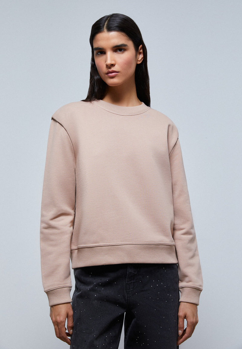 SWEATSHIRT MIT TOTENKOPF AUF DEM RÜCKEN UND STERNEN