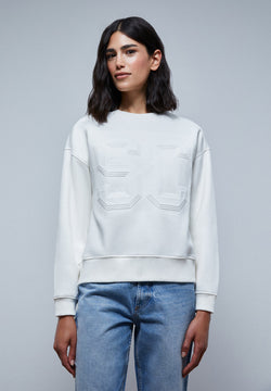SWEATSHIRT MIT INITIALENLOGO