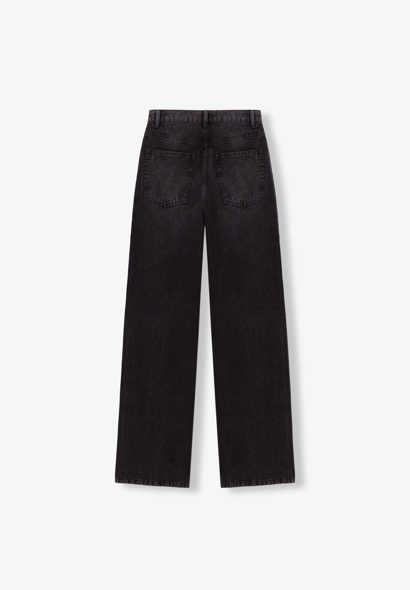 JEANS WIDE LEG MIT GLITZER