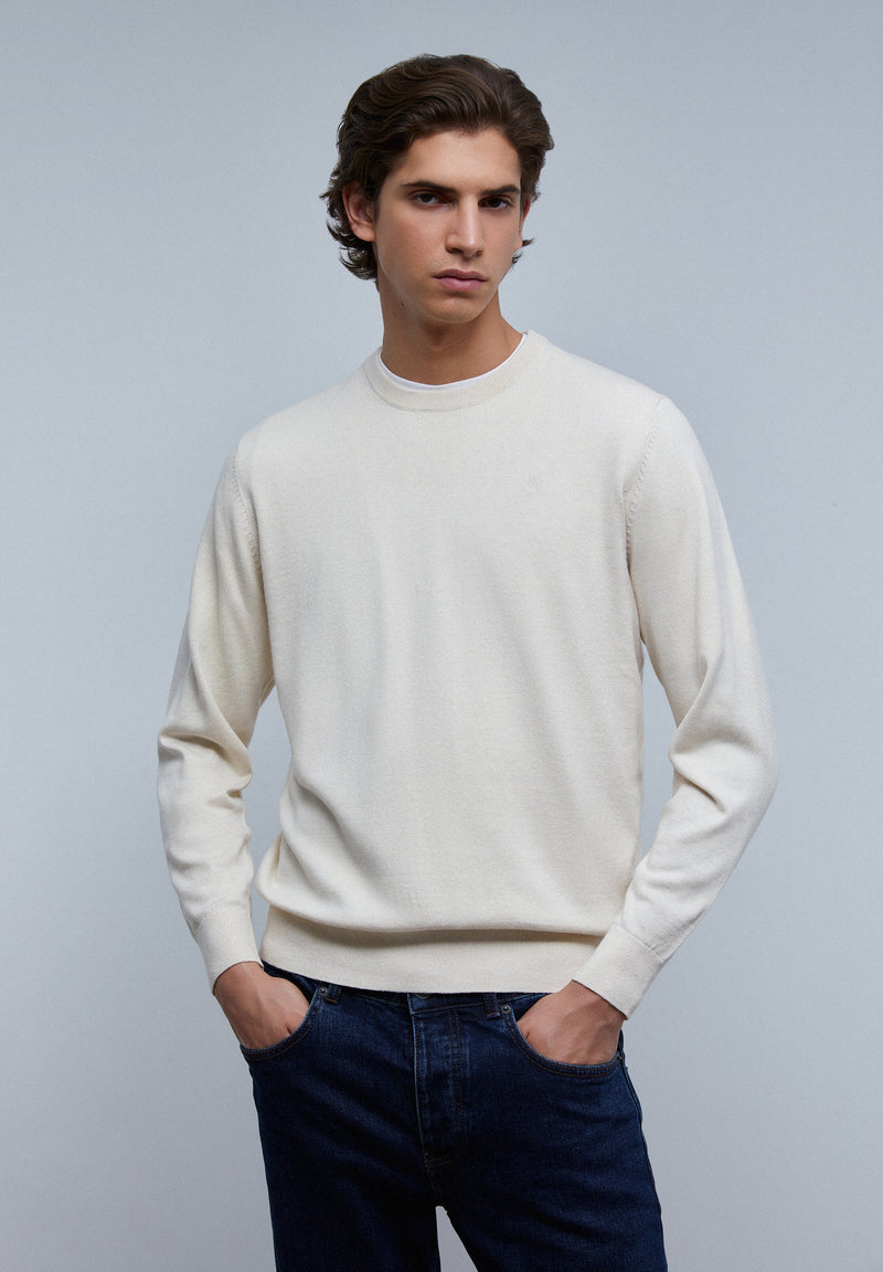 PULLOVER MIT RUNDAUSSCHNITT UND TOTENKOPF