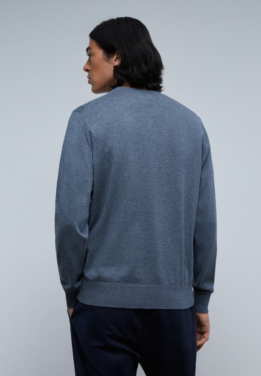 PULLOVER MIT RUNDAUSSCHNITT UND TOTENKOPF