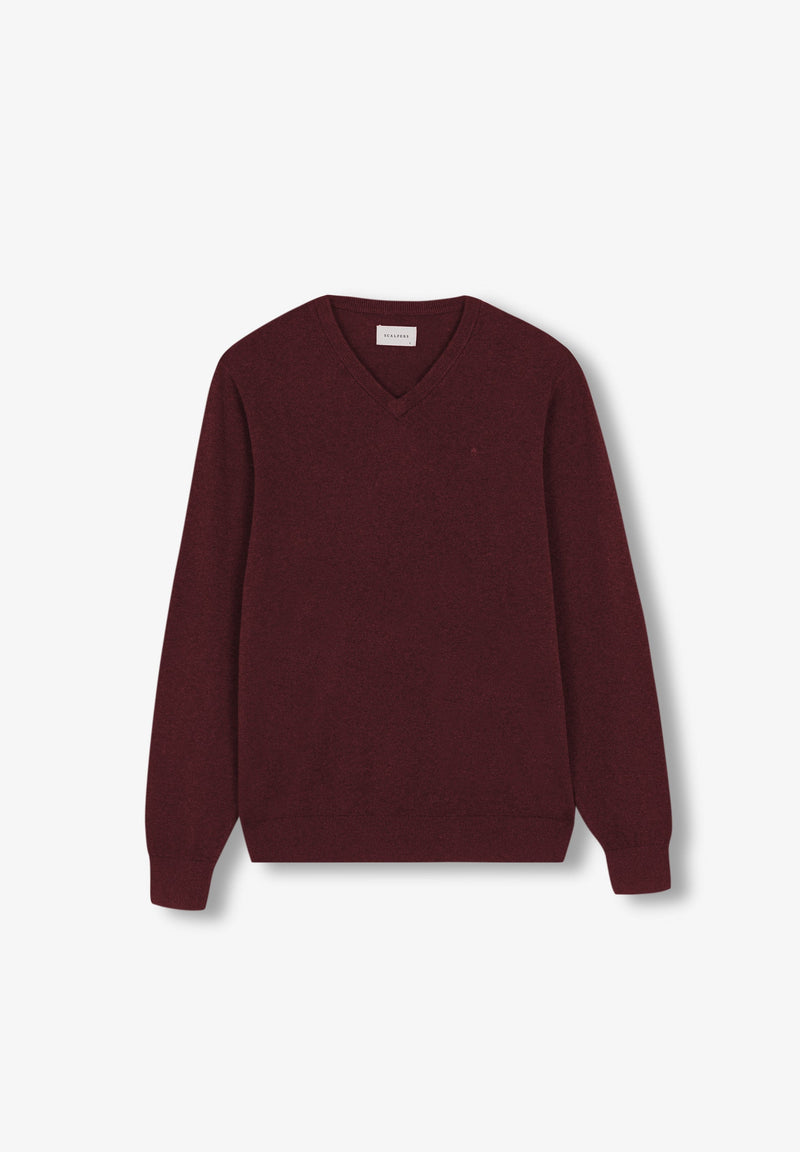 PULLOVER MIT V-AUSSCHNITT UND TOTENKOPF
