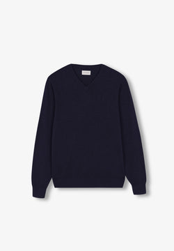 PULLOVER MIT V-AUSSCHNITT UND TOTENKOPF