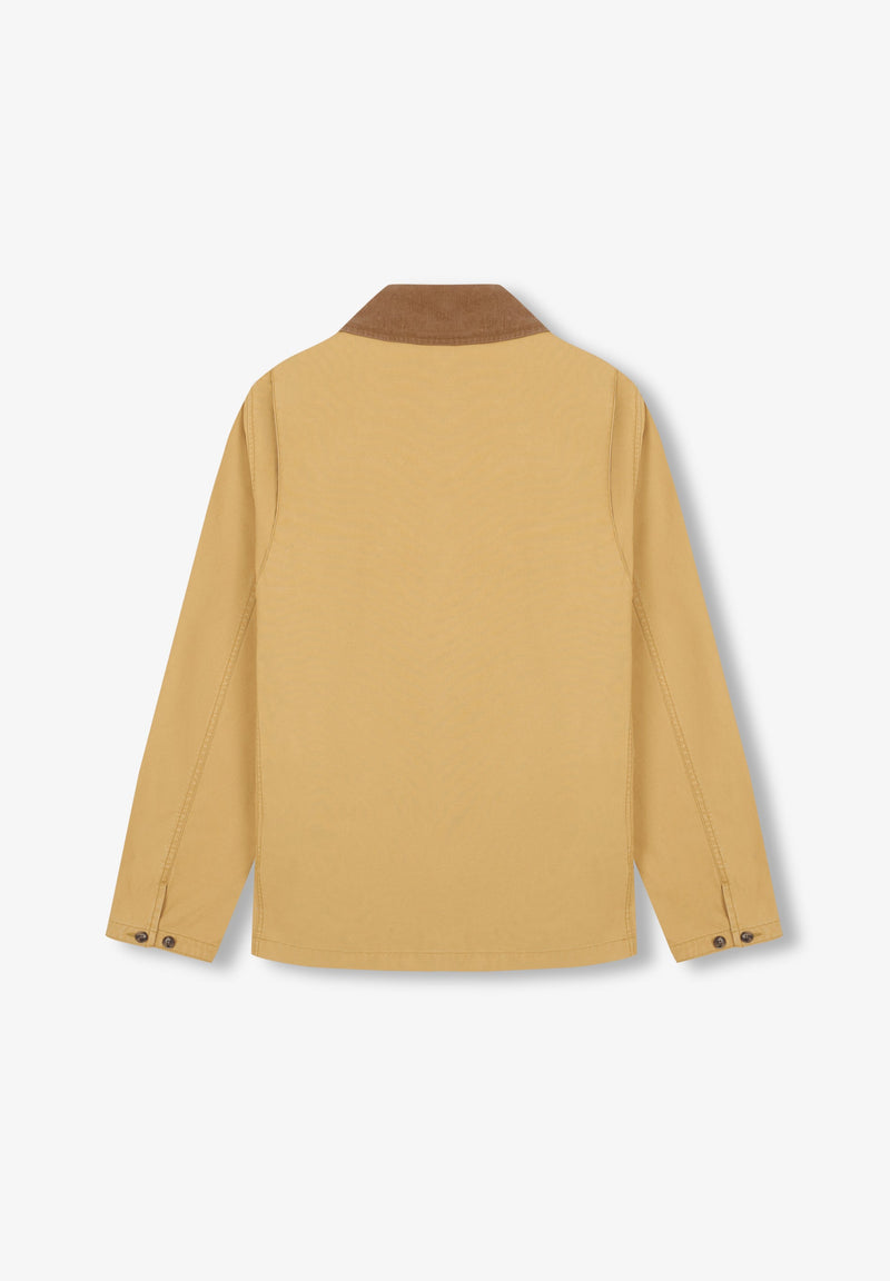 PREMIUM-JACKE MIT KRAGEN AUS CORD IN KONTRASTFARBE