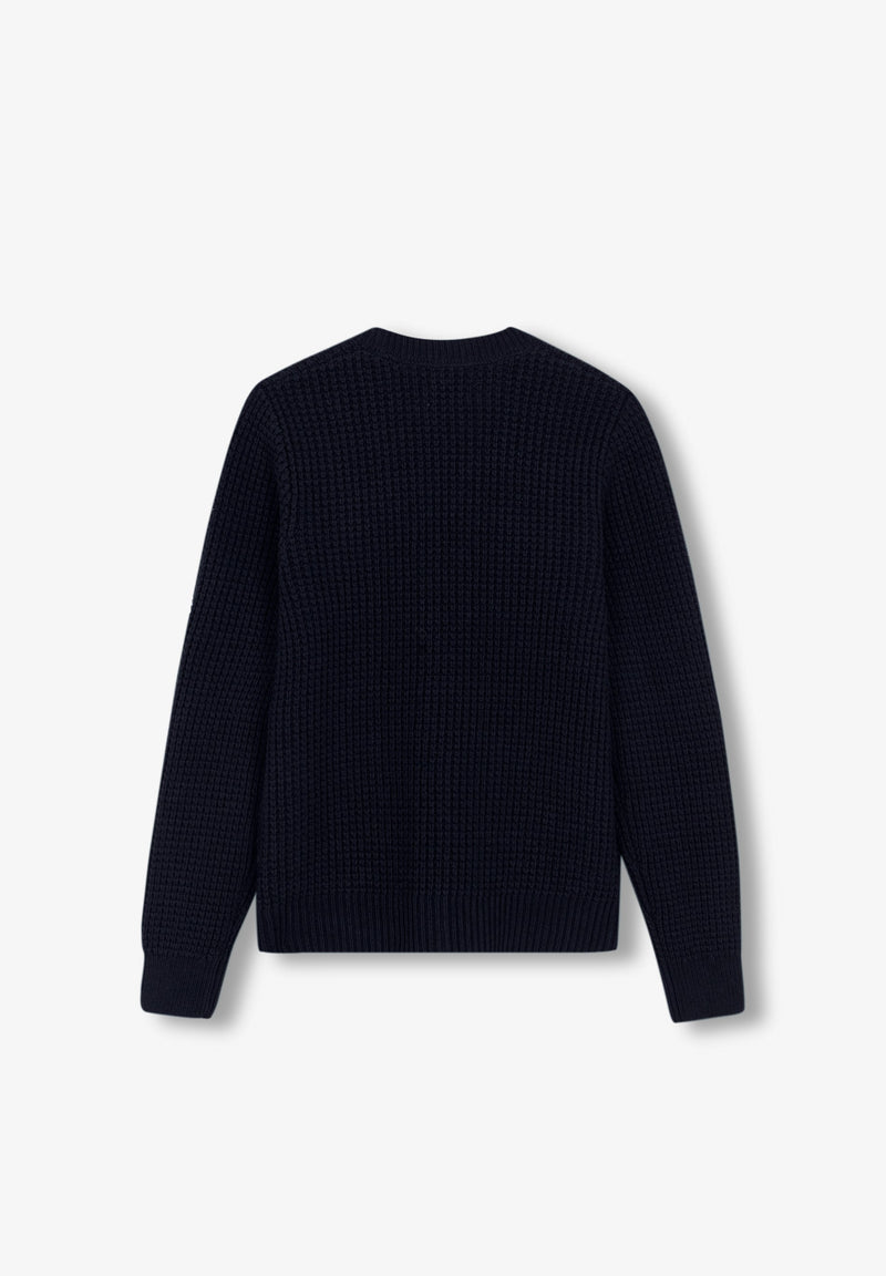 GEHÄKELTER CARDIGAN MIT STRUKTUR