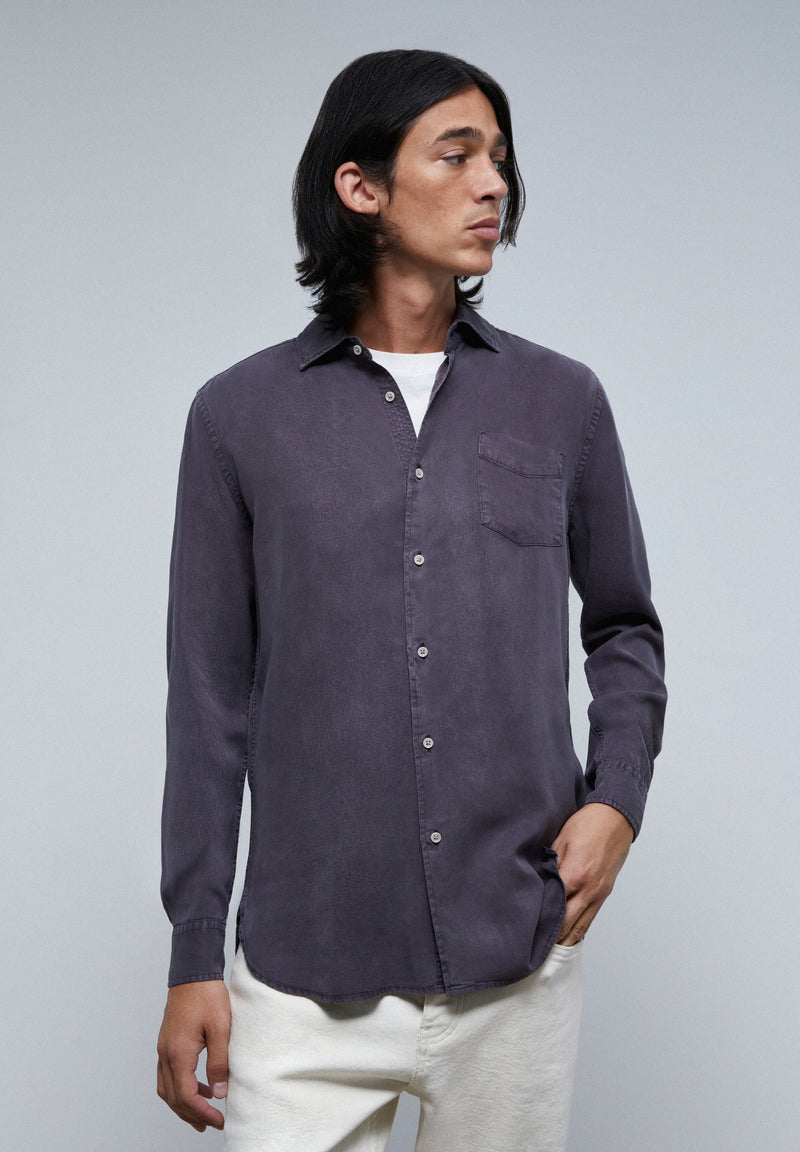 TENCEL-HEMD MIT TASCHE