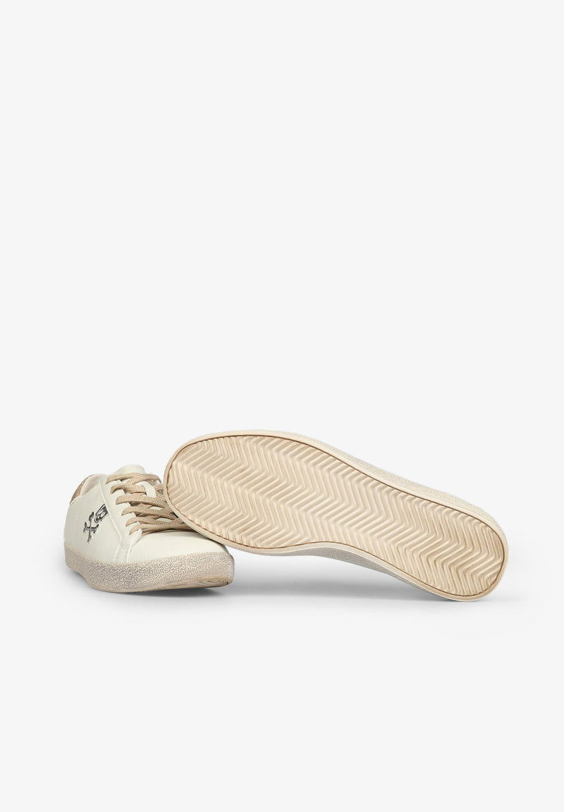 NIEDRIGE SNEAKER MIT GLITZER