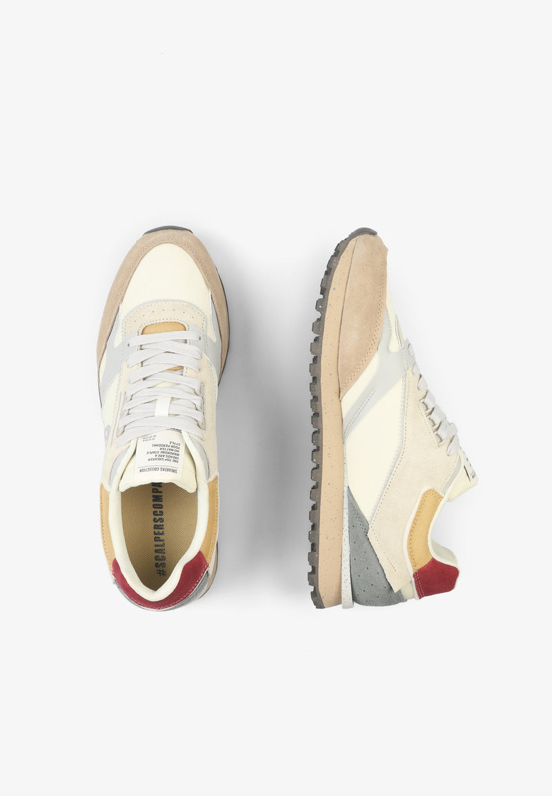 SNEAKER AUS VERSCHIEDENEN MATERIALIEN