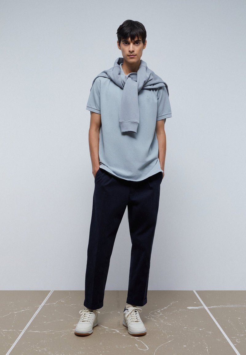 BASIC-POLOSHIRT MIT TOTENKOPF