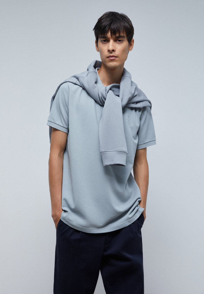 BASIC-POLOSHIRT MIT TOTENKOPF